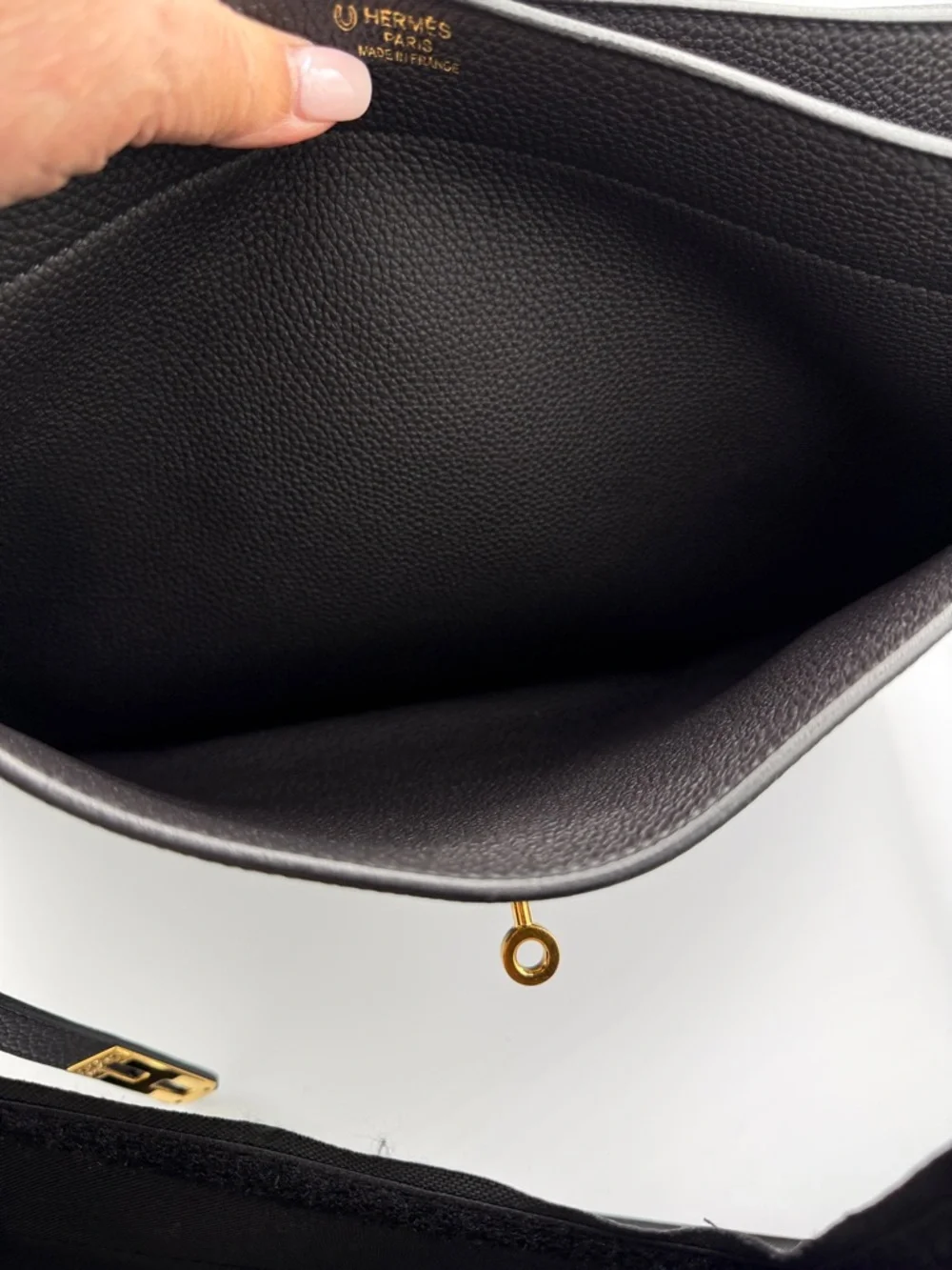 Hermes Kelly 38 HORSESHOE with Gold Hardware